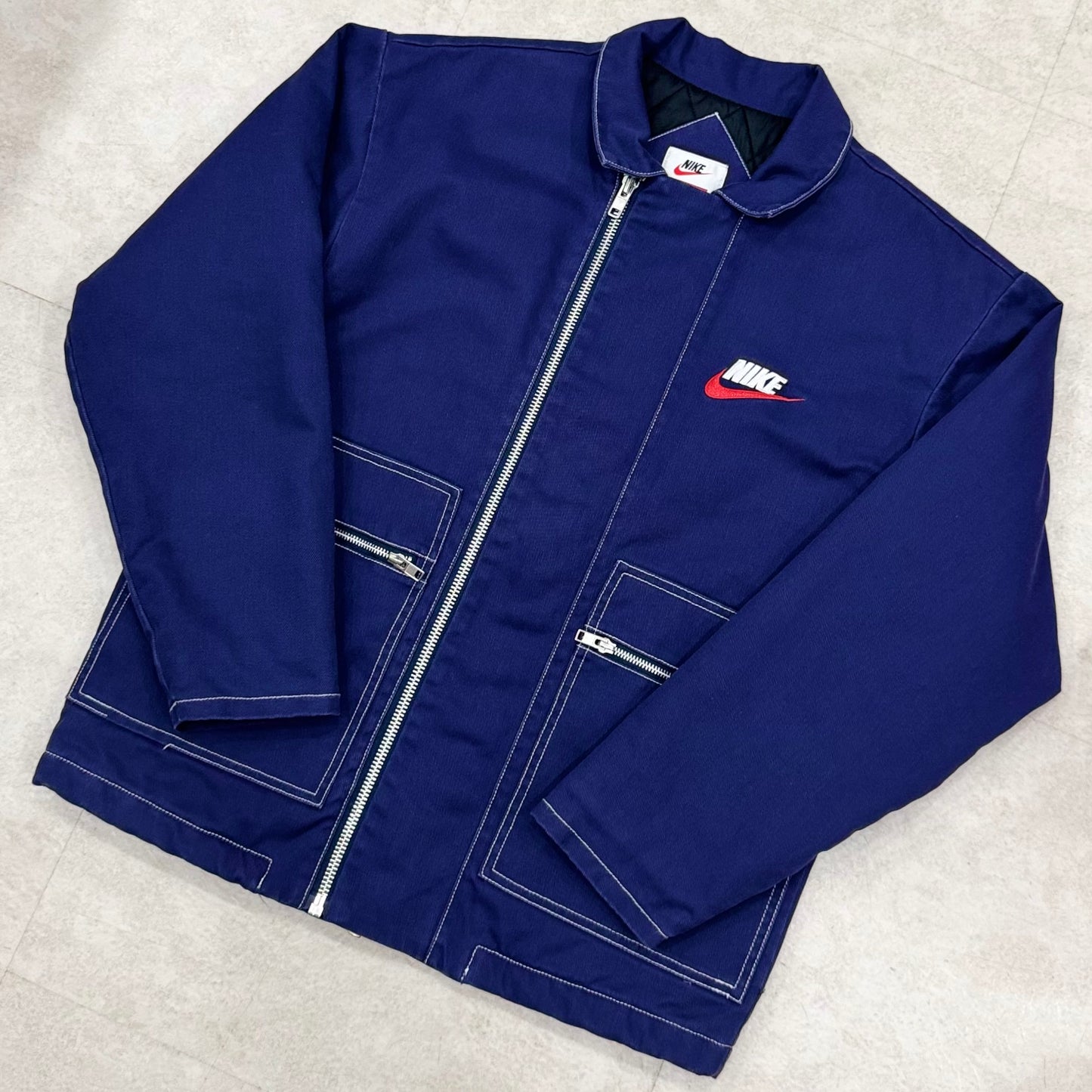 Supreme Nike Double Zip Work Jacket Navy