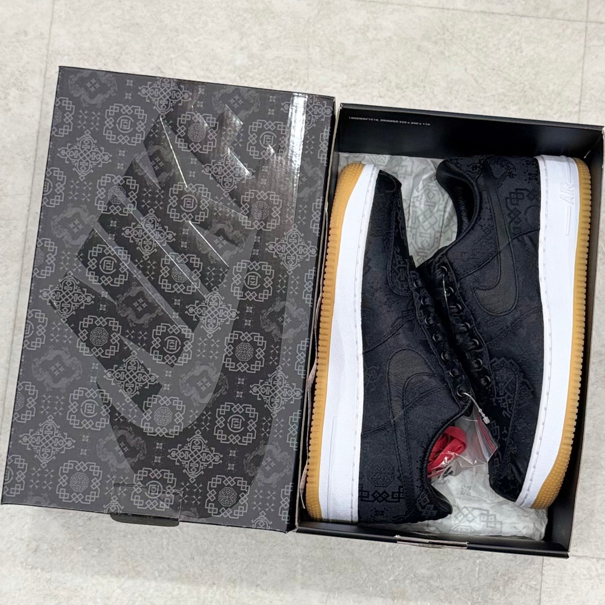 CZ3986-001 Nike Air Force 1 Clot Fragment Black