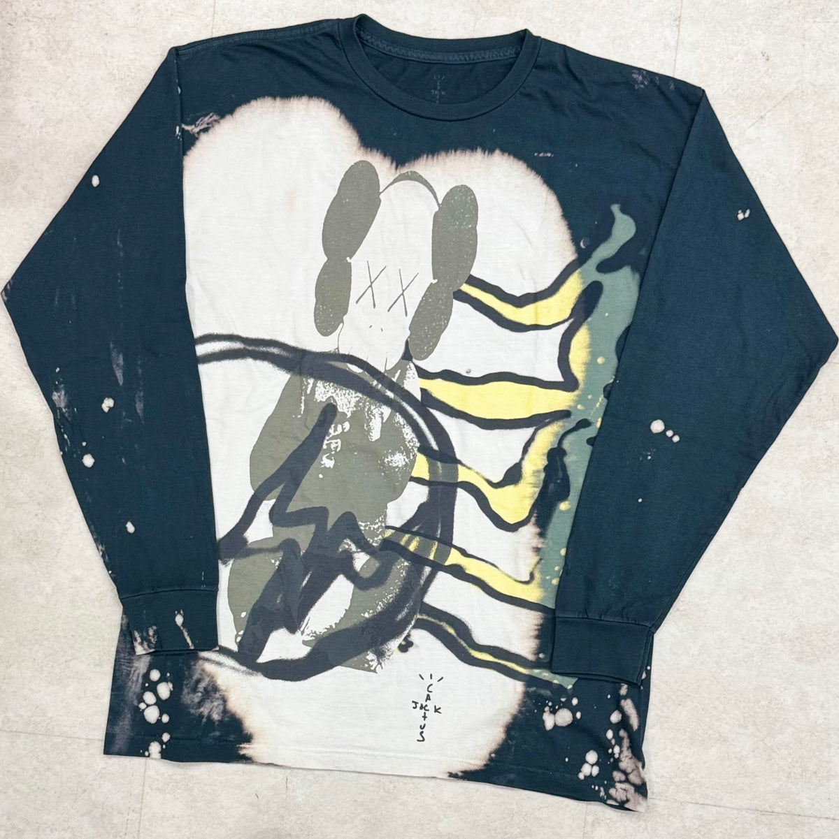 Travis Scott Cactus Jack Kaws Fragment LS Tee Gray