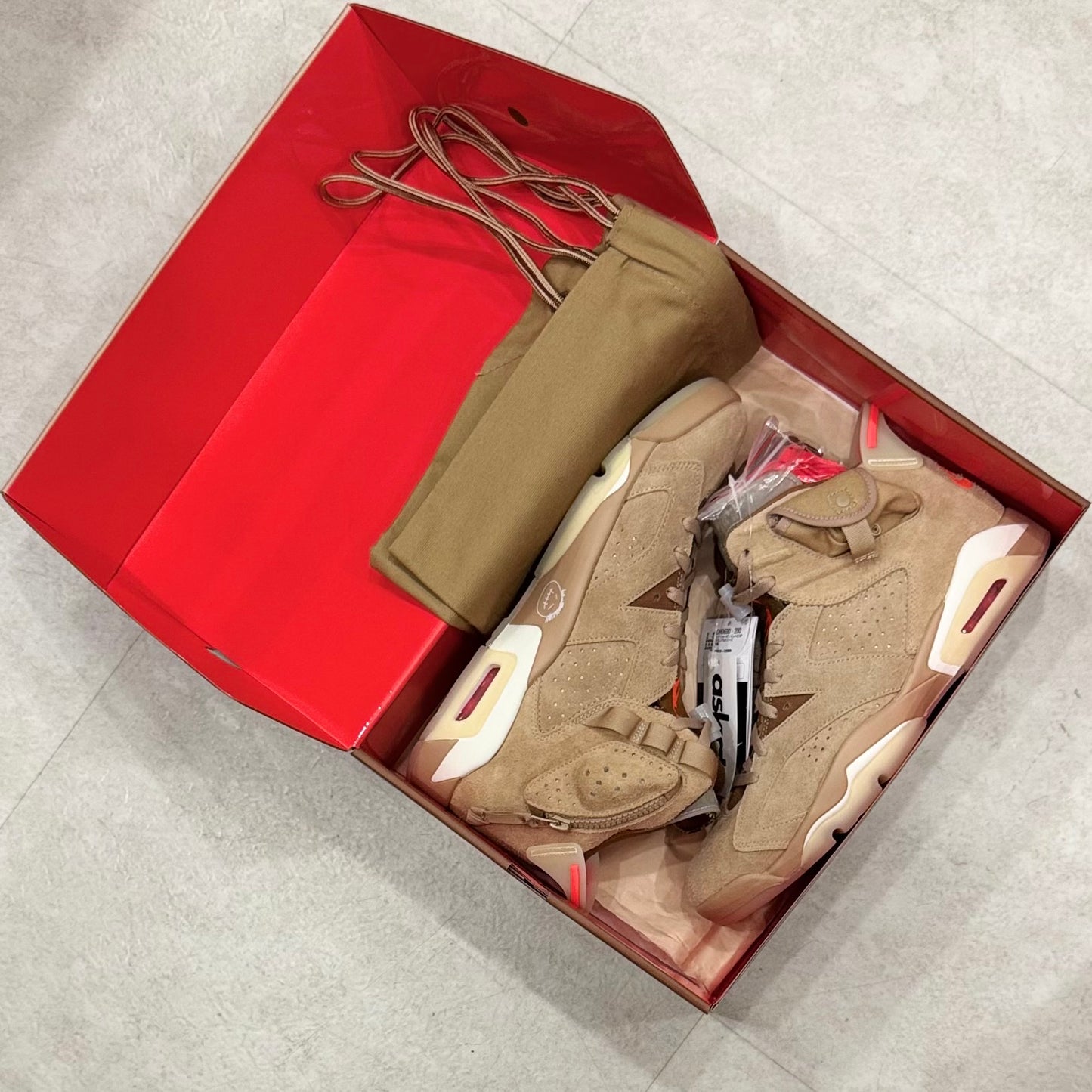 DH0690-200 Nike Air Jordan 6 Cactus Jack Travis Scott British Khaki