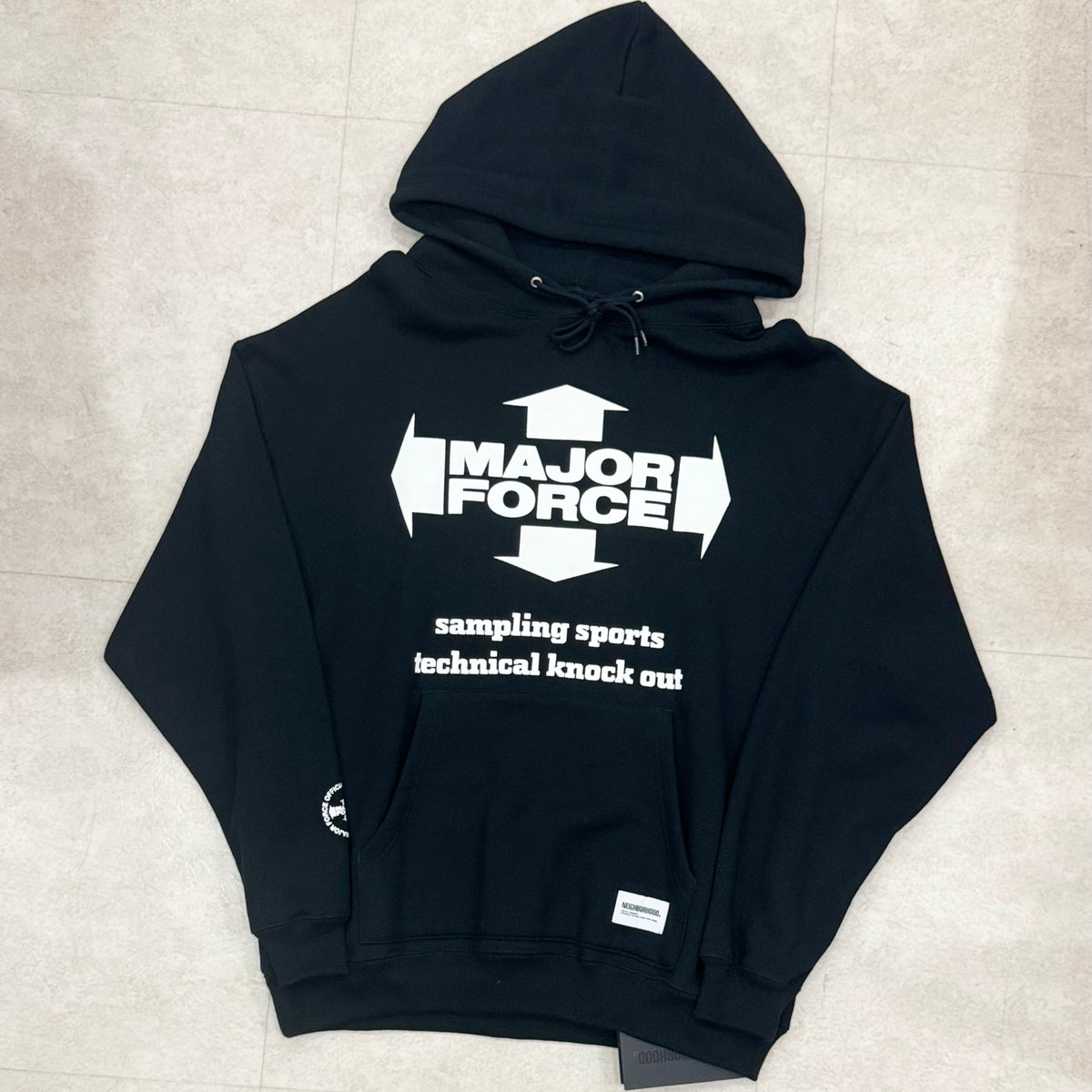 Neighborhood Major Force Hooded Sweatshirt Black