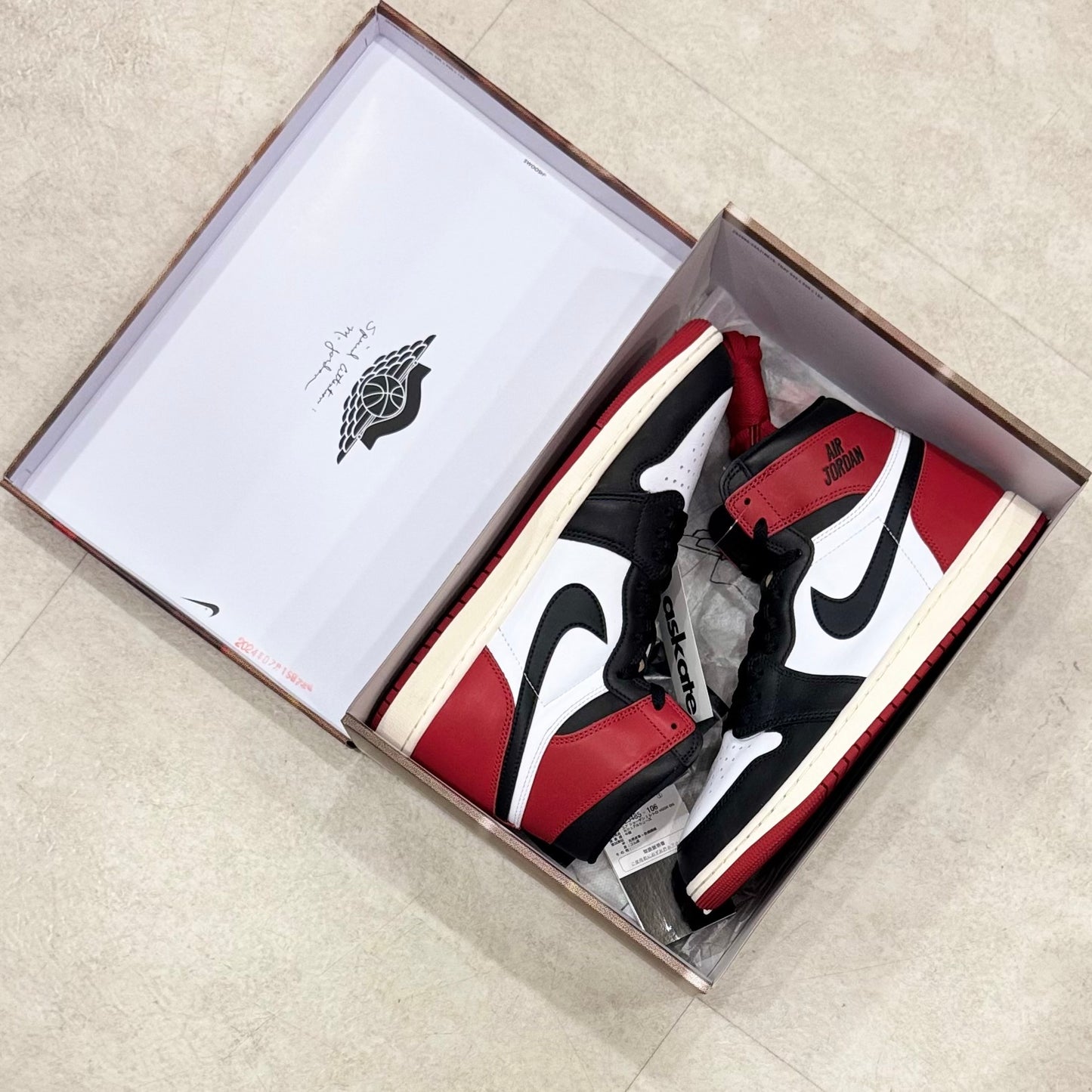 DZ5485-106 Nike Air Jordan 1 Black Toe 2025