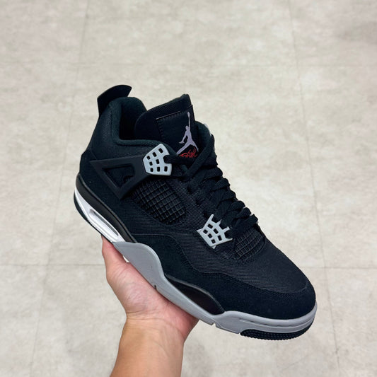 DH7138-006 Nike Air Jordan 4 Black Canvas