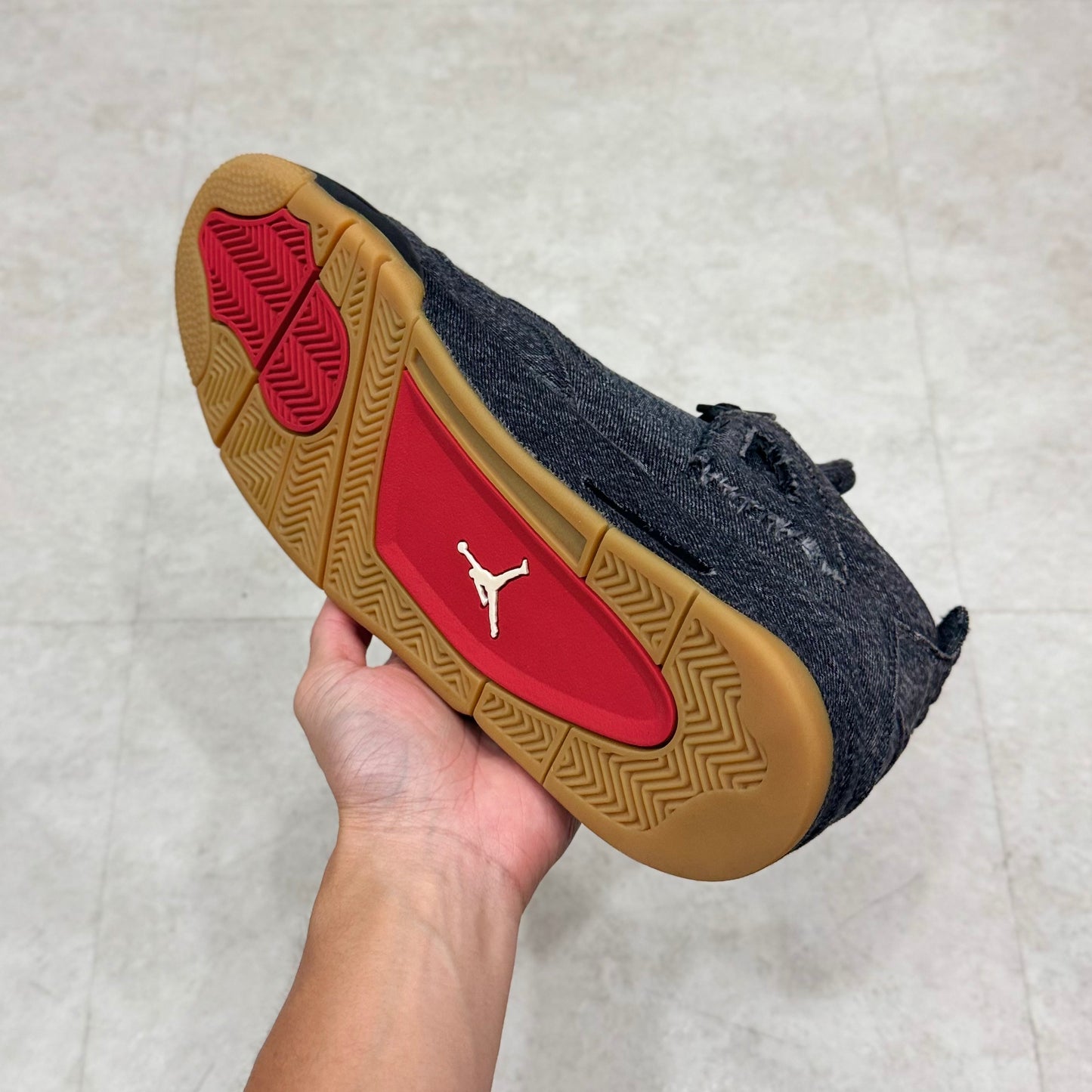 AO2571-001 Nike Air Jordan 4 Levi's Black Denim