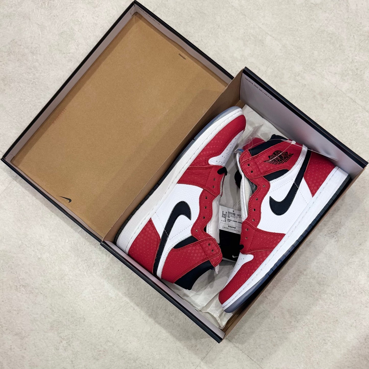 555088-602 Nike Air Jordan 1 Spider-Man 2018