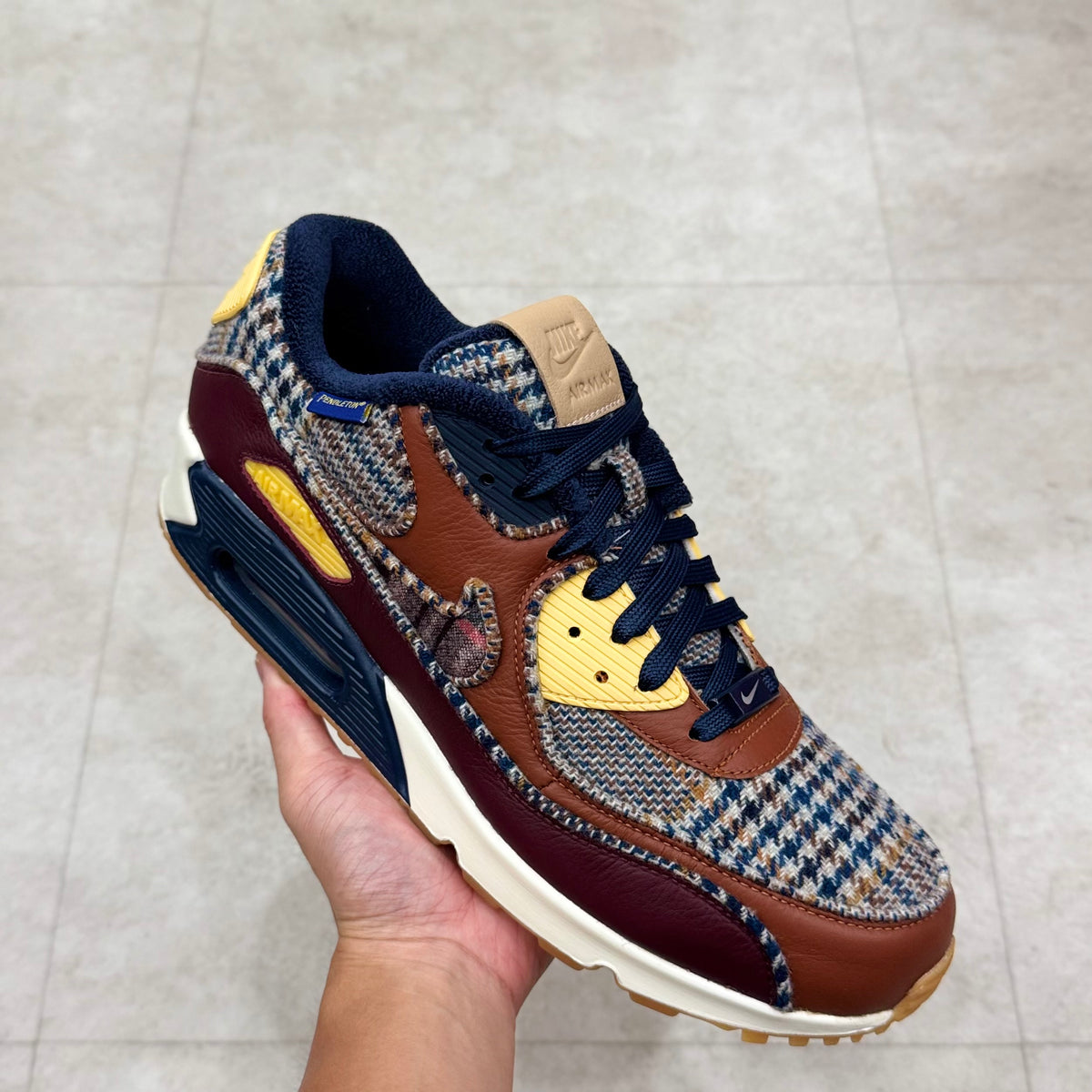CK5072-992 Nike By You Air Max 90 Pendleton