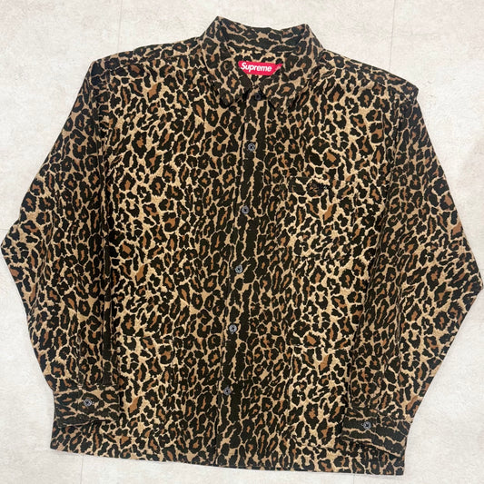 Supreme Flannel Pajama Shirt Leopard