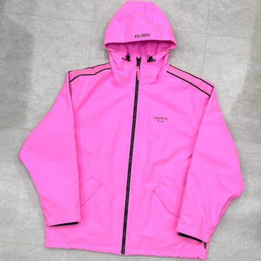 Supreme Gore-Tex Stripe Hooded Jacket Pink