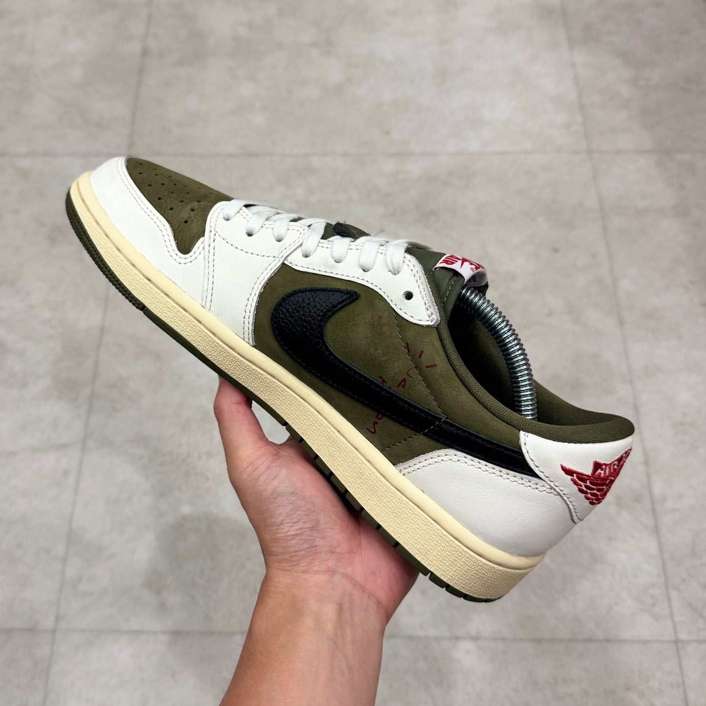 DM7866-200 Nike Air Jordan 1 Travis Scott Reverse Olive