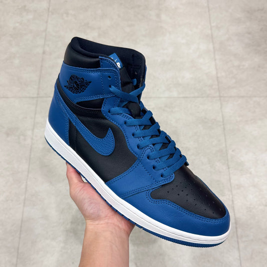 555088-404 Nike Air Jordan 1 Dark Marina Blue