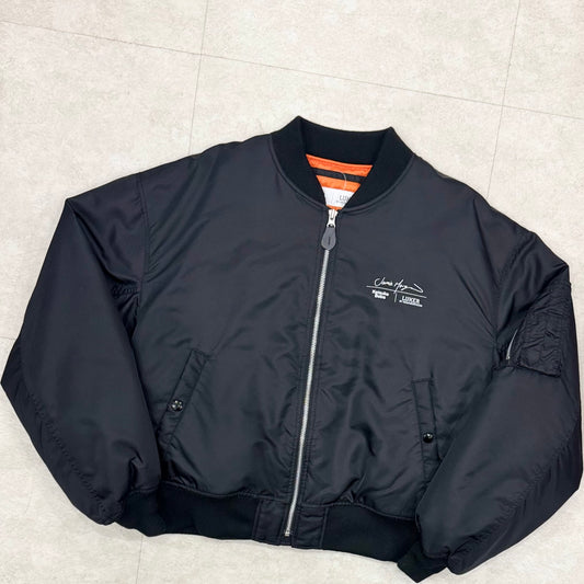 Luker By Neighborhood Keisuke Baba Jamie Morgan MA-1 Flight Jacket Black