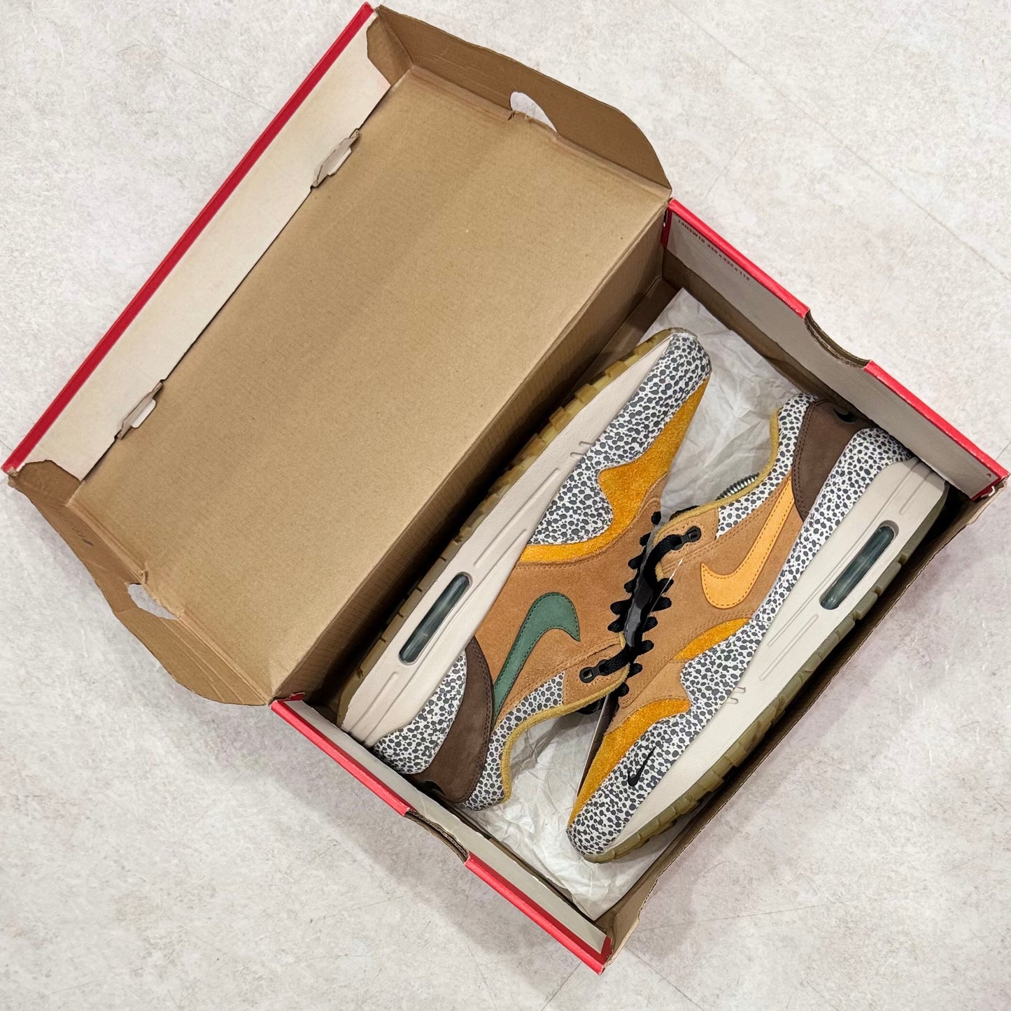 665873-200 Nike Air Max 1 Atmos Safari 2016