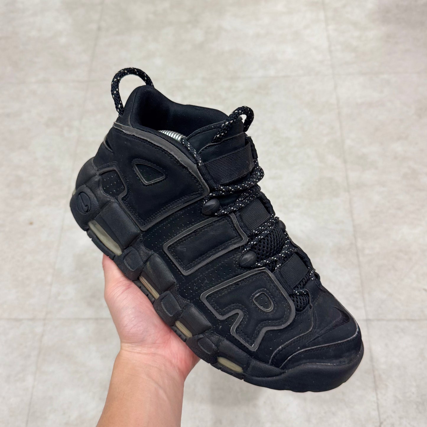 414962-004 Nike Air More Uptempo Reflective Black