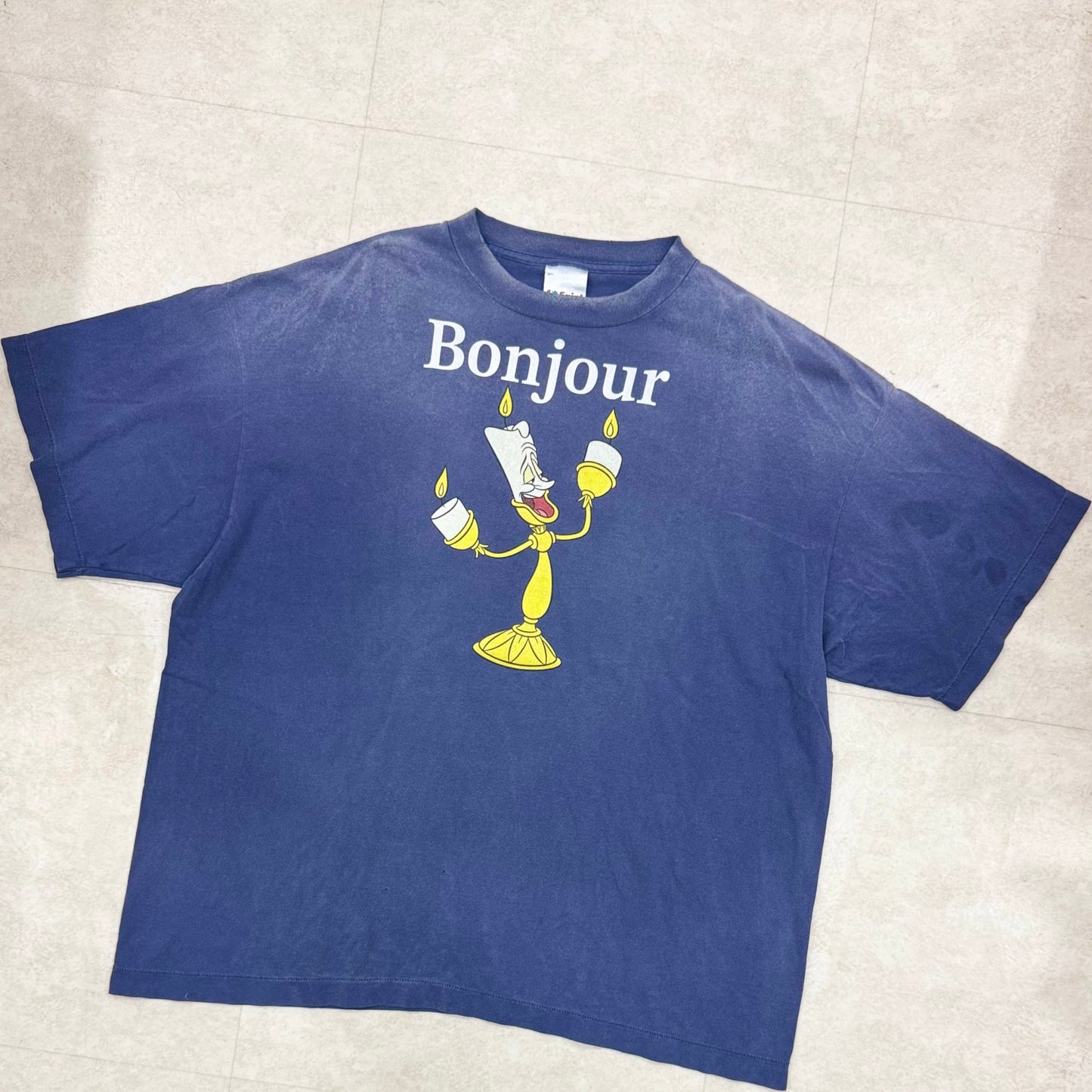 SAINT Mxxxxxx Disney Beauty And The Beast Tee Vintage Navy