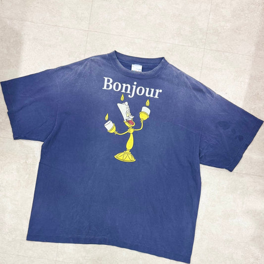 SAINT Mxxxxxx Disney Beauty and the Beast Tee Vintage Navy