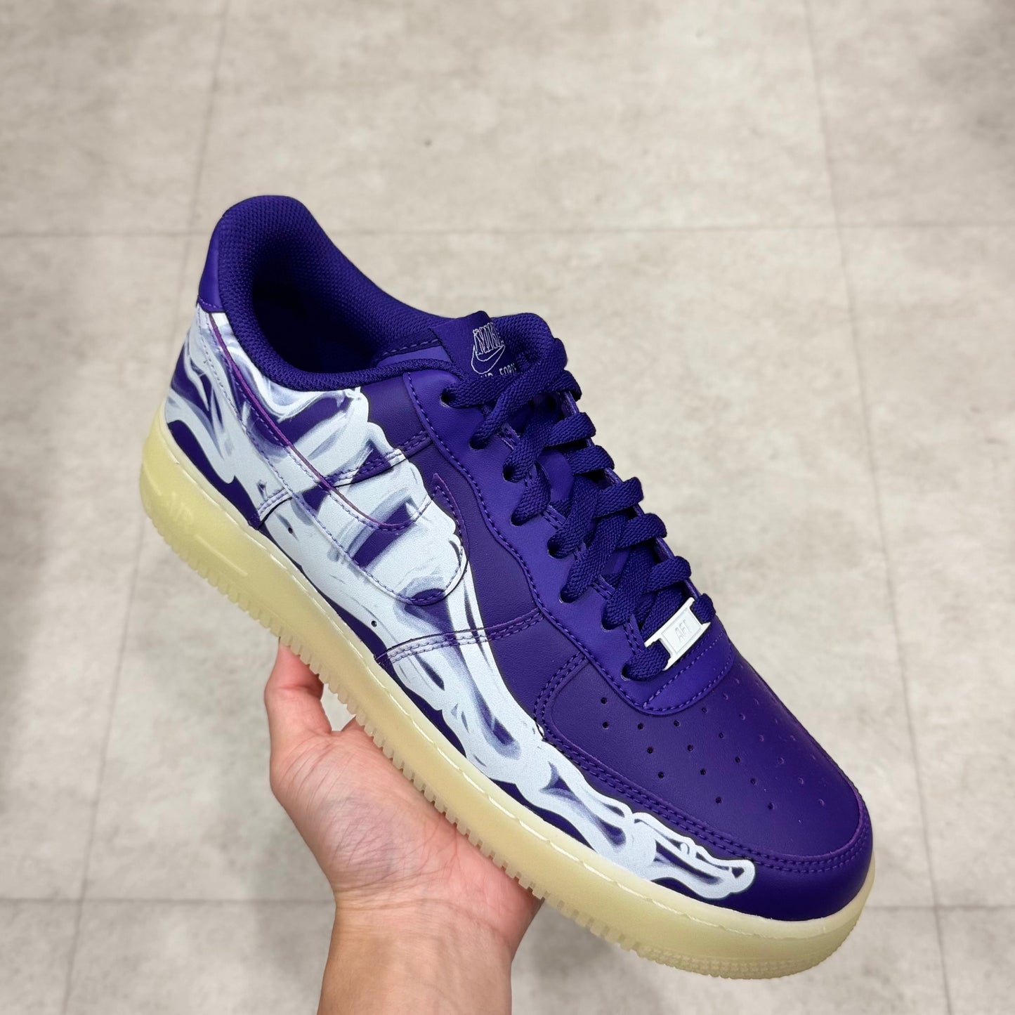 CU8067-500 Nike  Air Force 1 Skeleton Court Purple