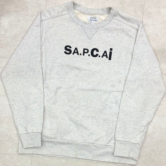 Sacai A.P.C. Tani Crewneck Sweatshirt Light Gray