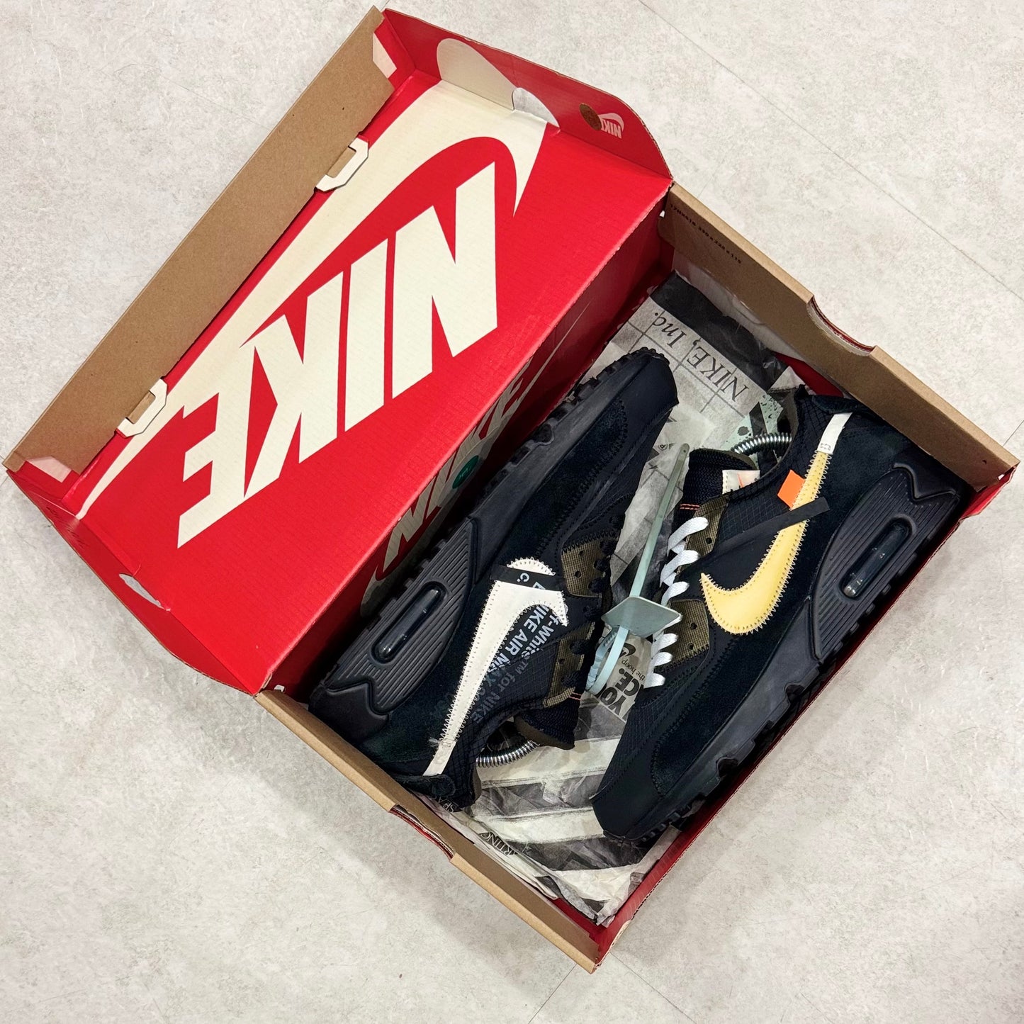 AA7293-001 Nike Air Max 90 Off-White Black