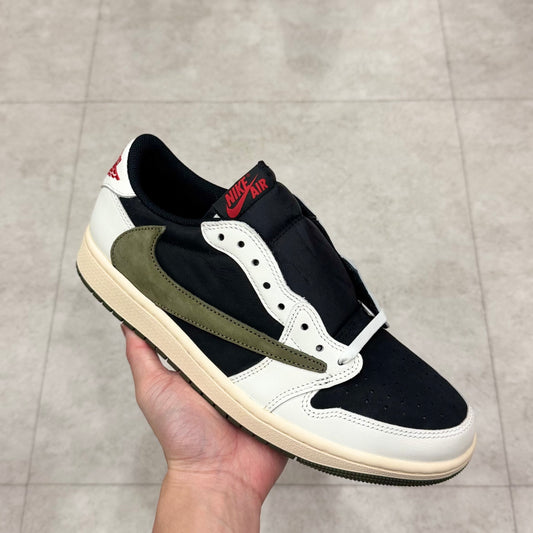 DZ4137-106 Nike Air  Jordan 1 Travis Scott Medium Olive