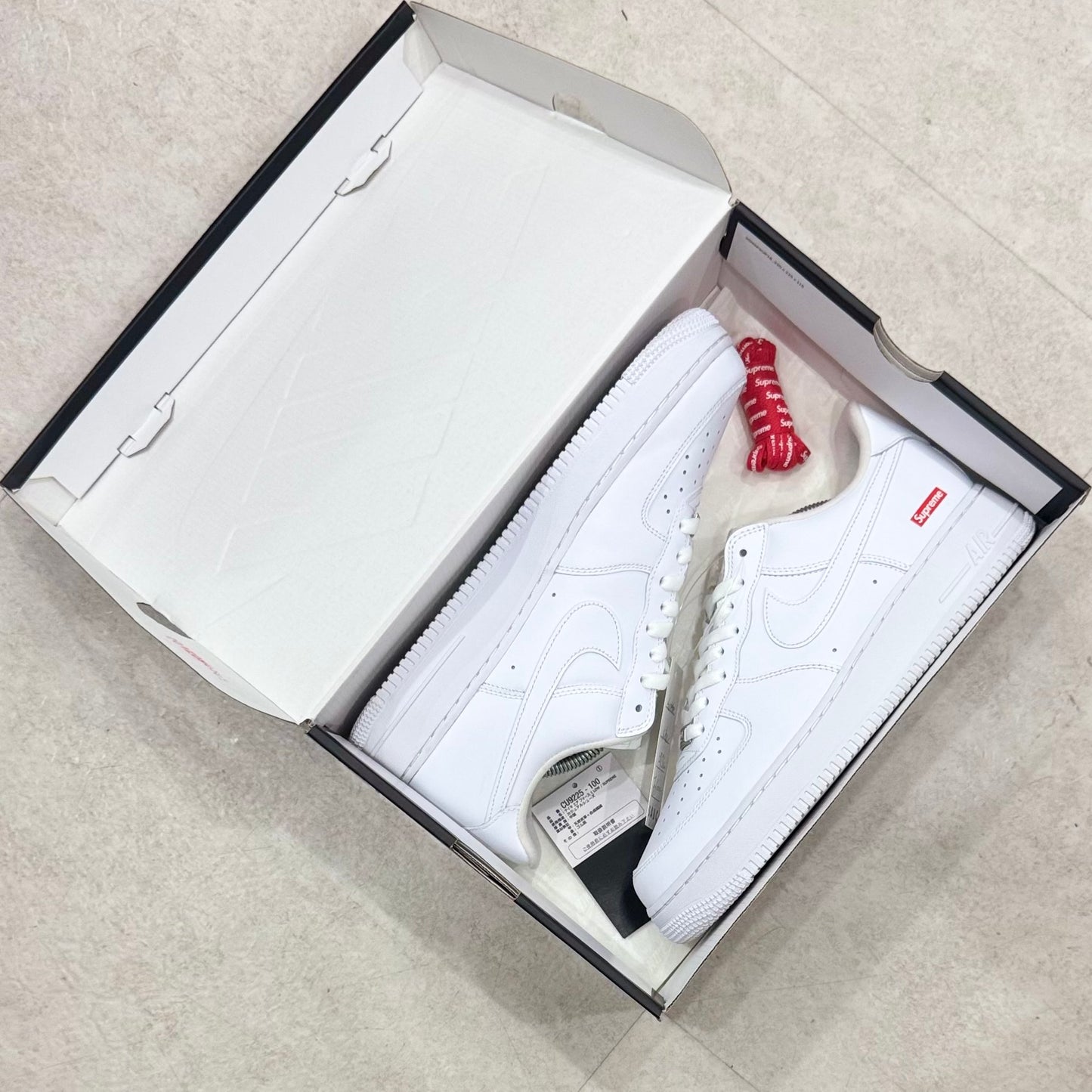 CU9225-100 Nike Air Force 1 Supreme White