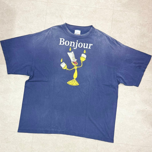 SAINT Mxxxxxx Disney Beauty And The Beast Tee Vintage Navy