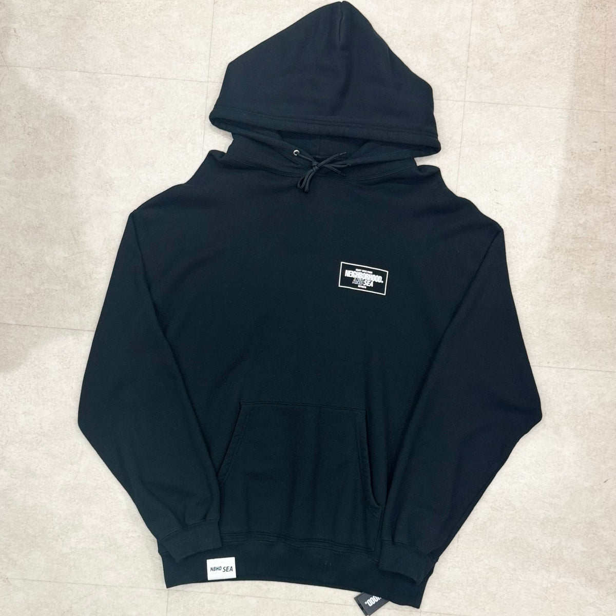 Neighborhood Wind And Sea Hooded Sweatshirt Black