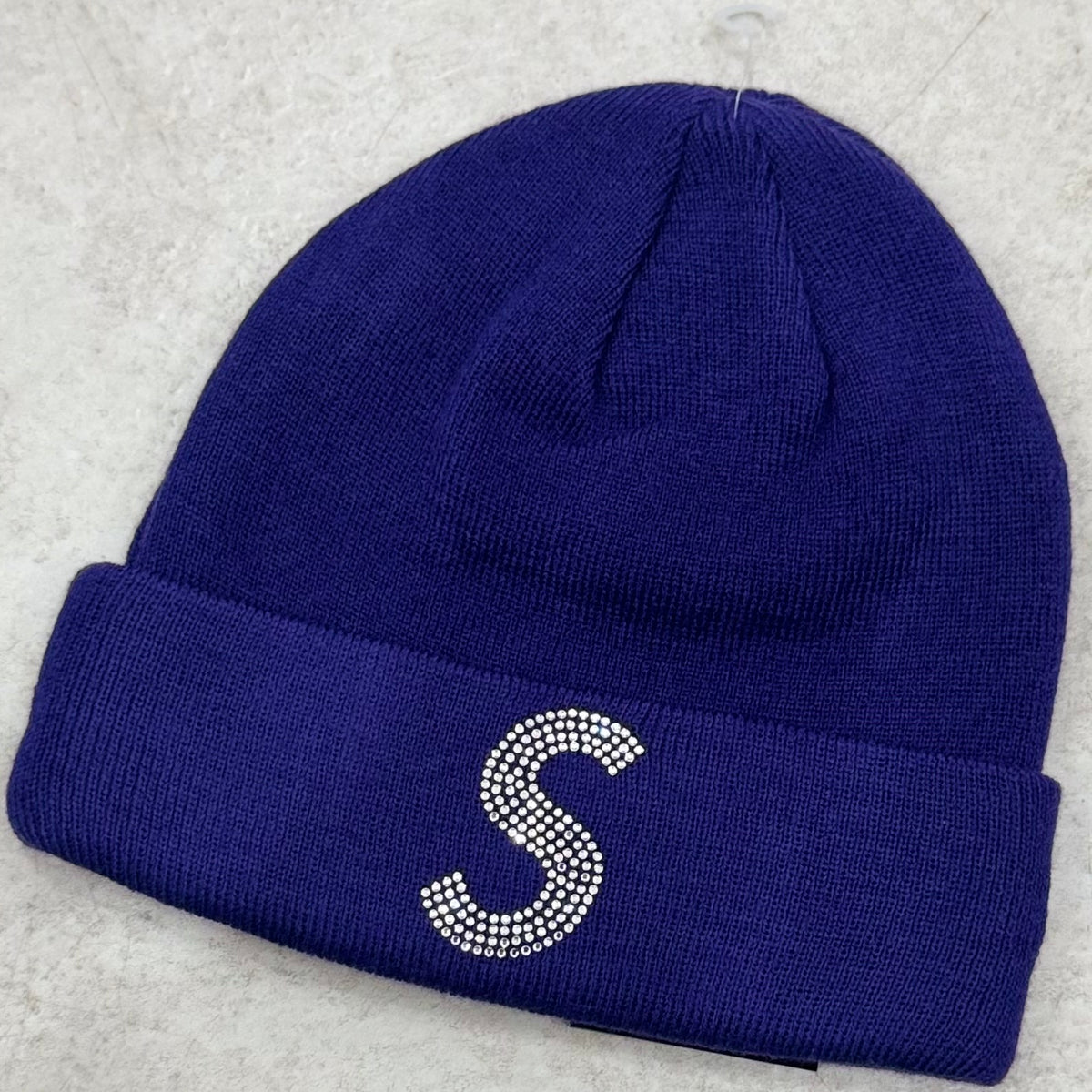 Supreme New Era Swarovski S Logo Beanie Purple