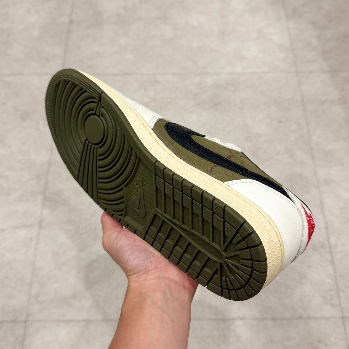 DM7866-200 Nike Air Jordan 1 Travis Scott Reverse Olive