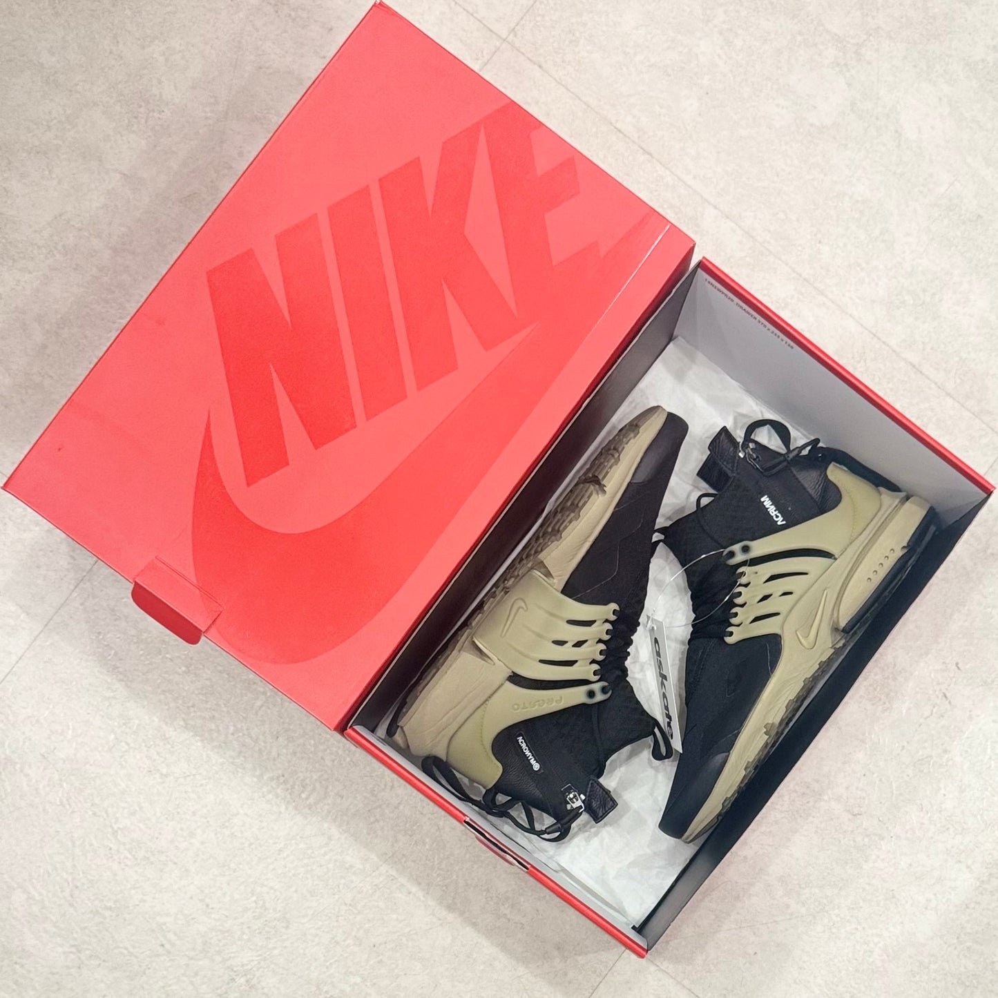844672-001 Nike Air Prerto Acronym Black Bamboo