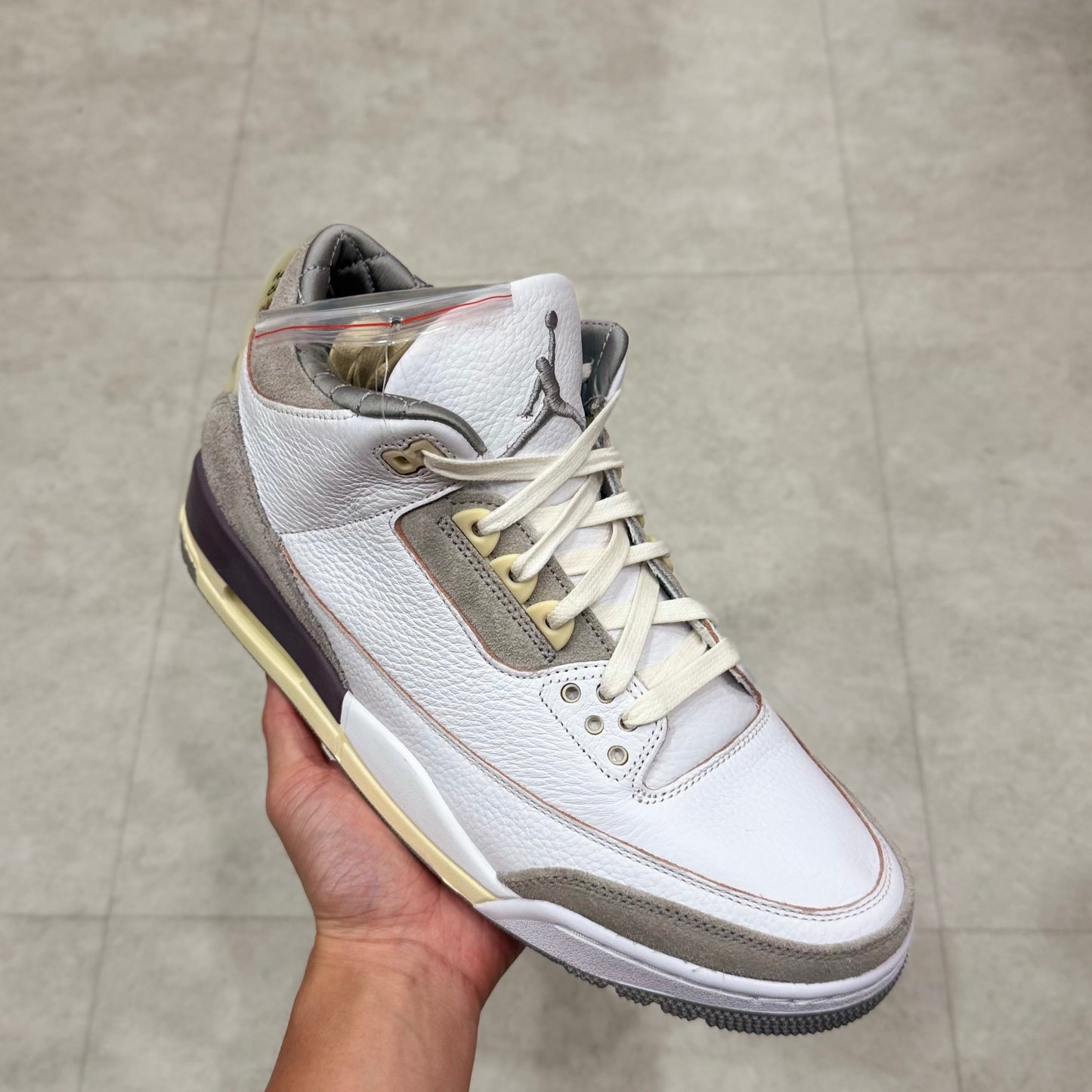 DH3434-110 Nike Wmns Air Jordan 3 A Ma Maniere Medium Grey