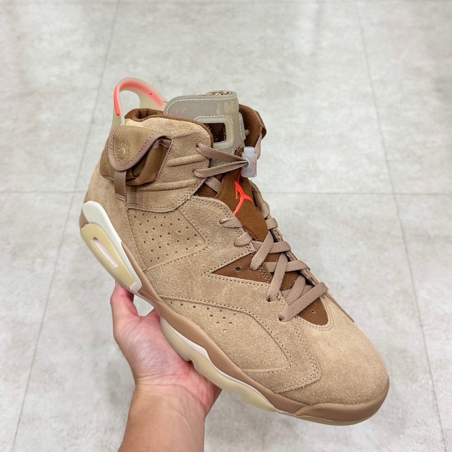 DH0690-200 Nike Air Jordan 6 Cactus Jack Travis Scott British Khaki