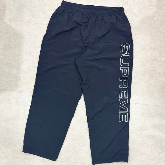 Supreme Spellout Embroidered Track Pant Black