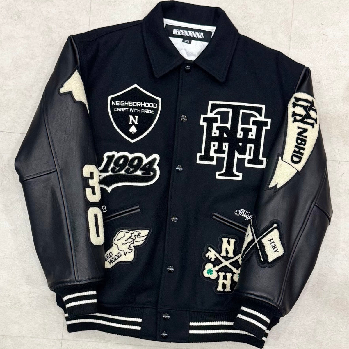 Neighborhood Stadium Jacket Black