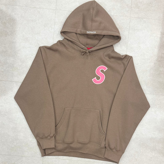 Supreme Supreme S Logo Hooded Sweatshirt Dusty Brown