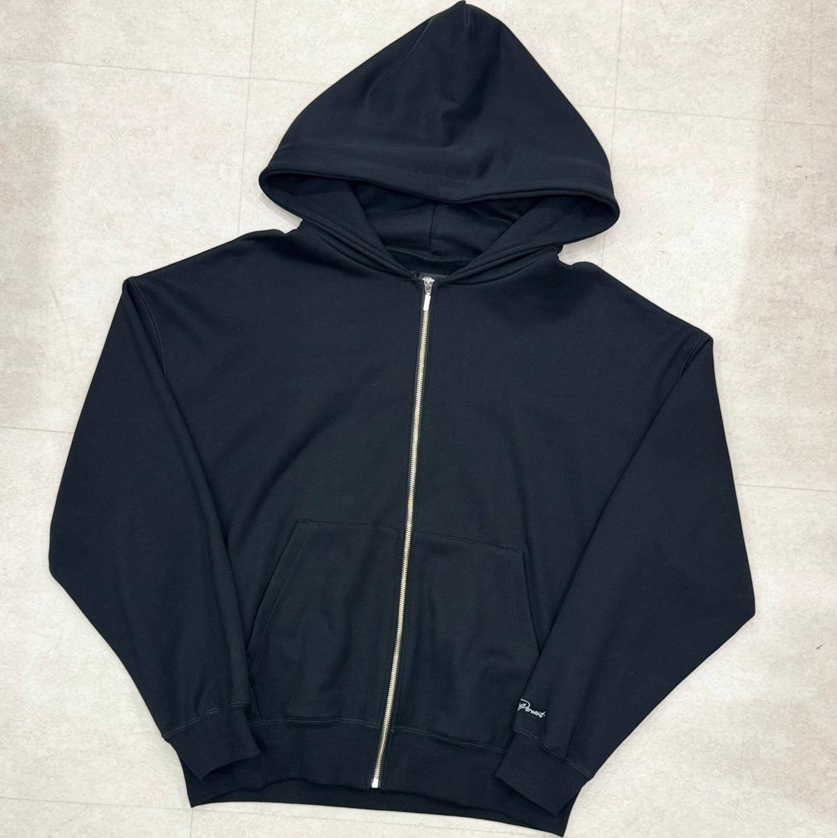 Twelve Percent Zip Hooded Sweatshirt Black