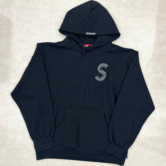 Supreme S Logo Hooded Sweatshirt Black