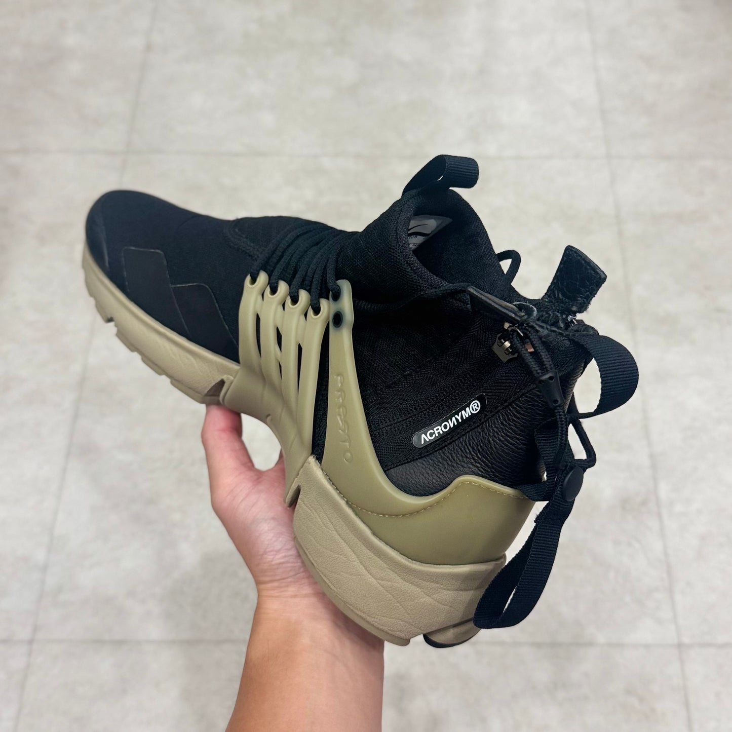 844672-001 Nike Air Prerto Acronym Black Bamboo