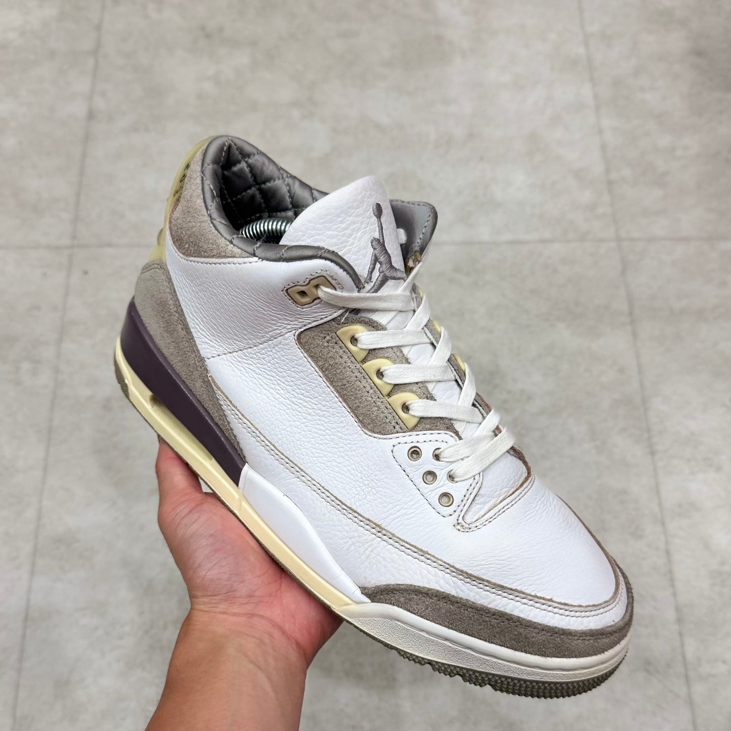 DH3434-110 Nike Wmns Air Jordan 3 A Ma Maniere Medium Grey