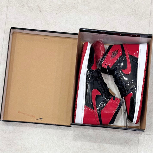 575441-063 Nike Air Jordan 1 GS Patent Bred