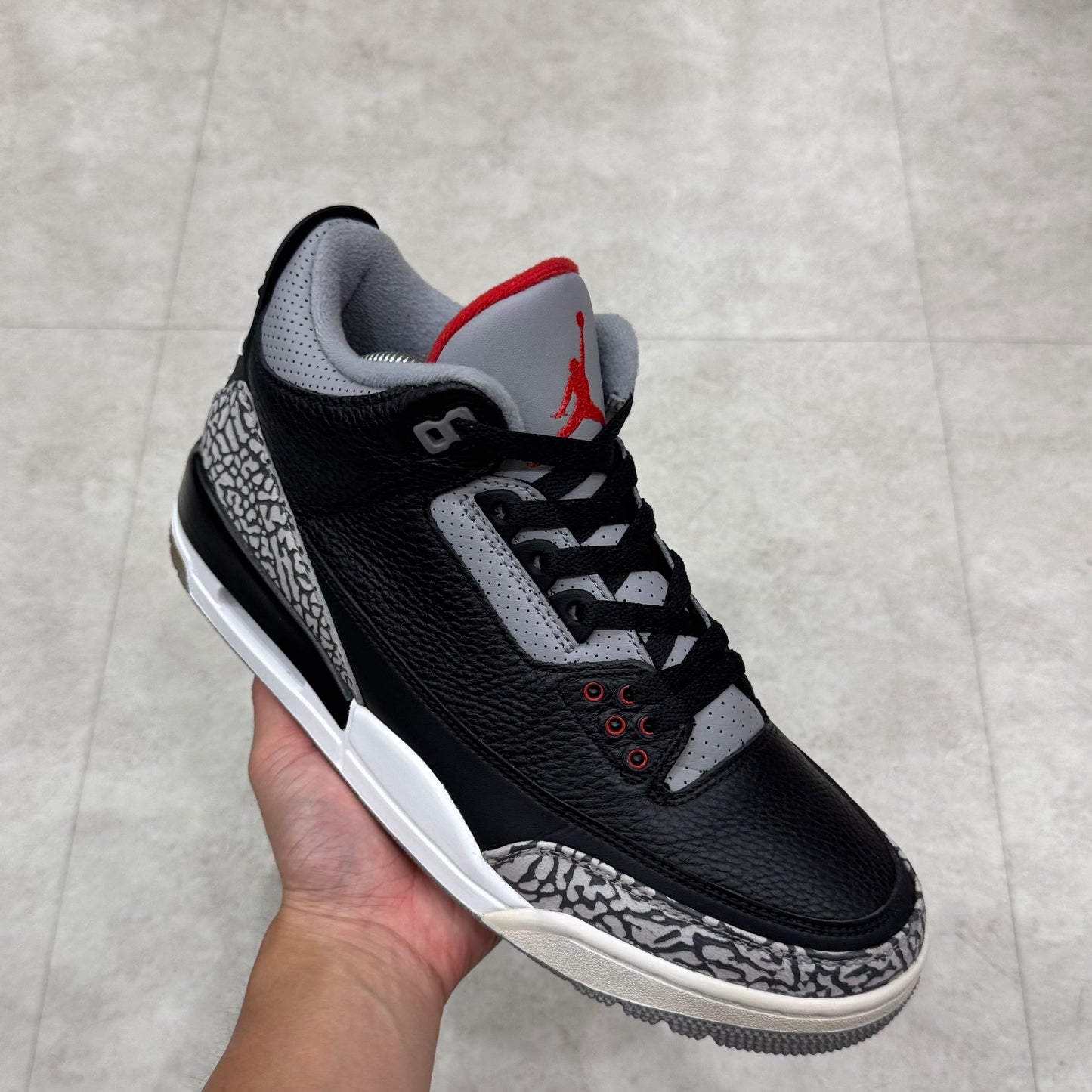 854262-001 Nike Air Jordan 3 Black Cement 2018