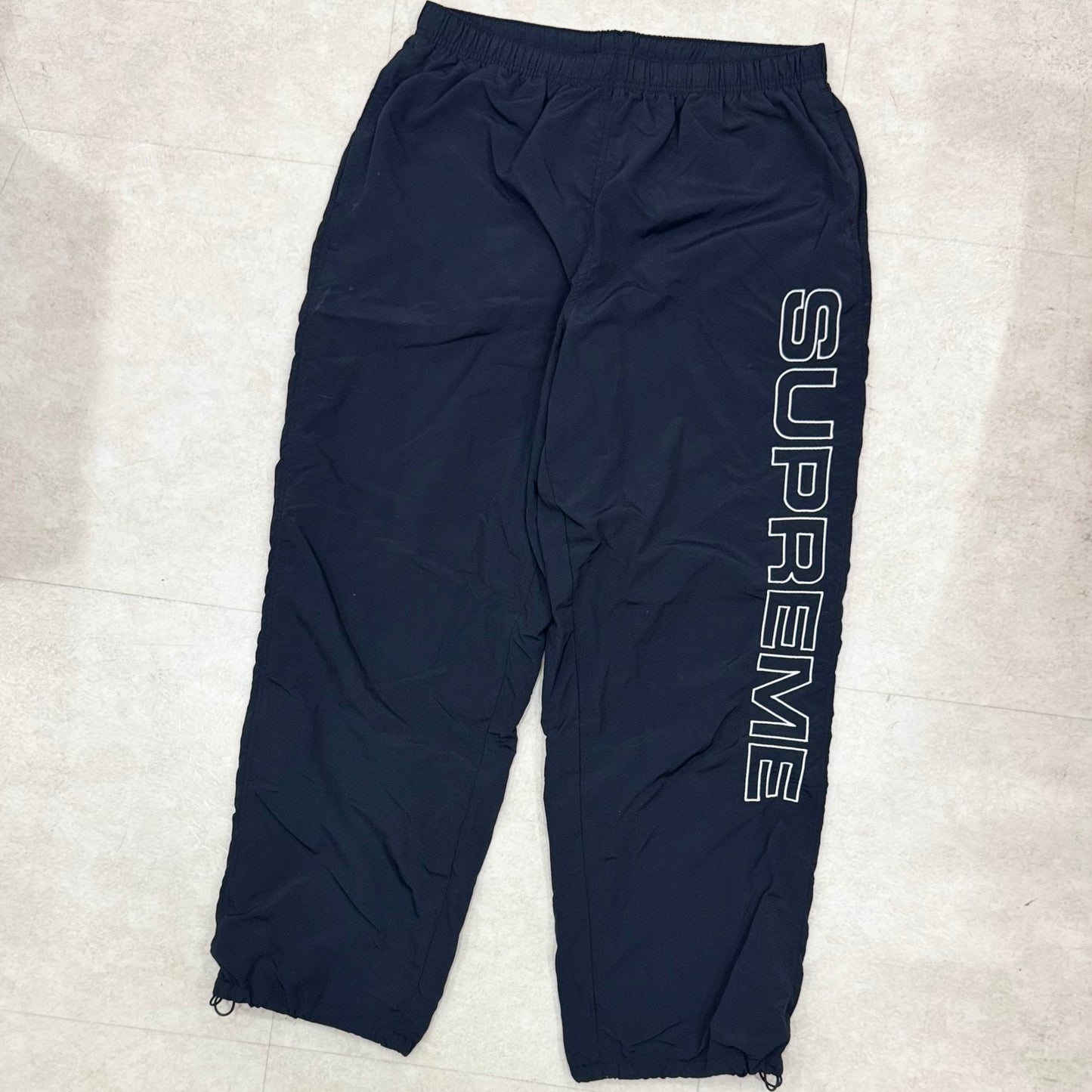 Supreme Spellout Embroidered Ripstop Track Pant Black