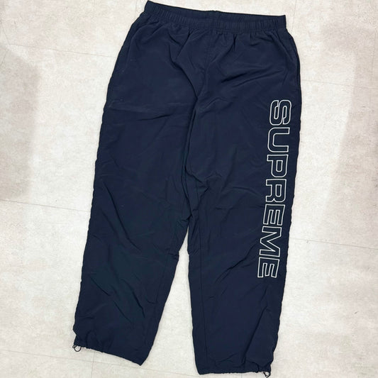 Supreme Spellout Embroidered Ripstop Track Pant Black