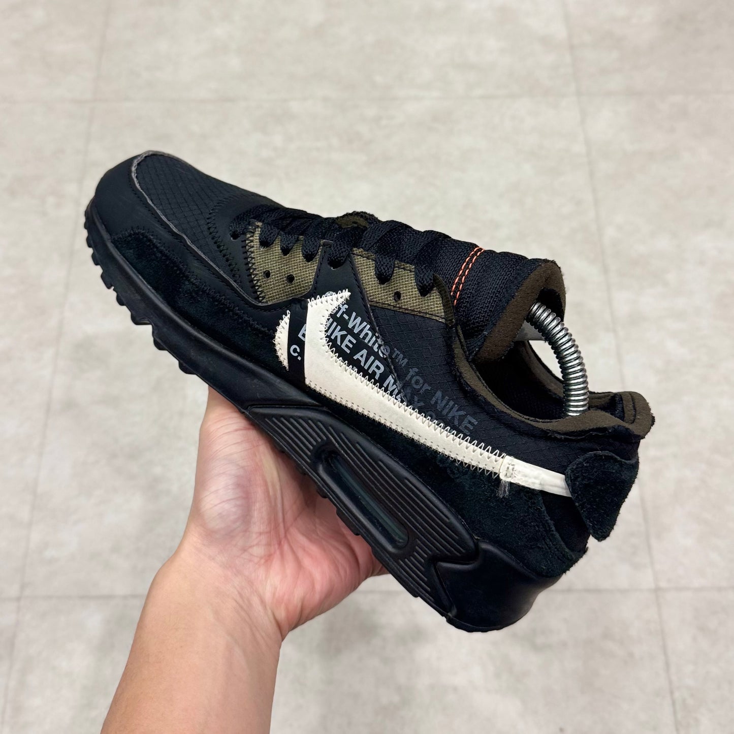 AA7293-001 Nike Air Max 90 Off-White Black