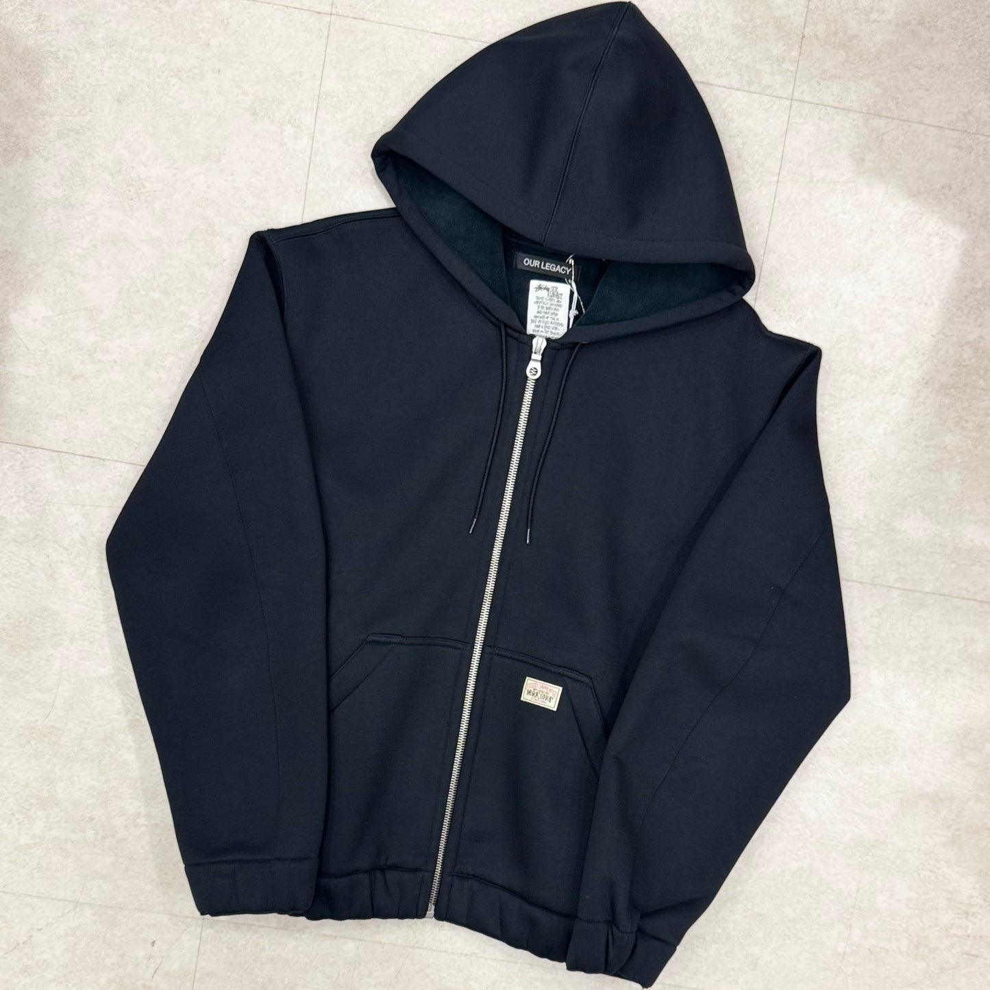 Stussy Our Legacy Work Shop Scuba Hoodie Black