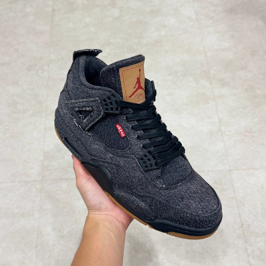 AO2571-001 Nike Air Jordan 4 Levi's Black Denim