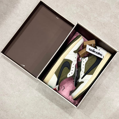 DM7866-200 Nike Air Jordan 1 Travis Scott Reverse Olive