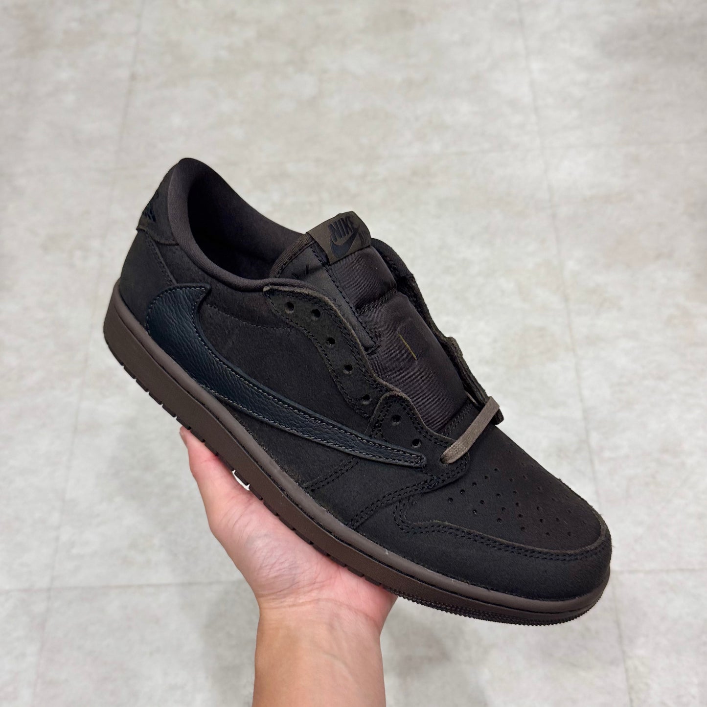 DM7866-200 Nike Air Jordan 1 Travis Scott Velvet Brown