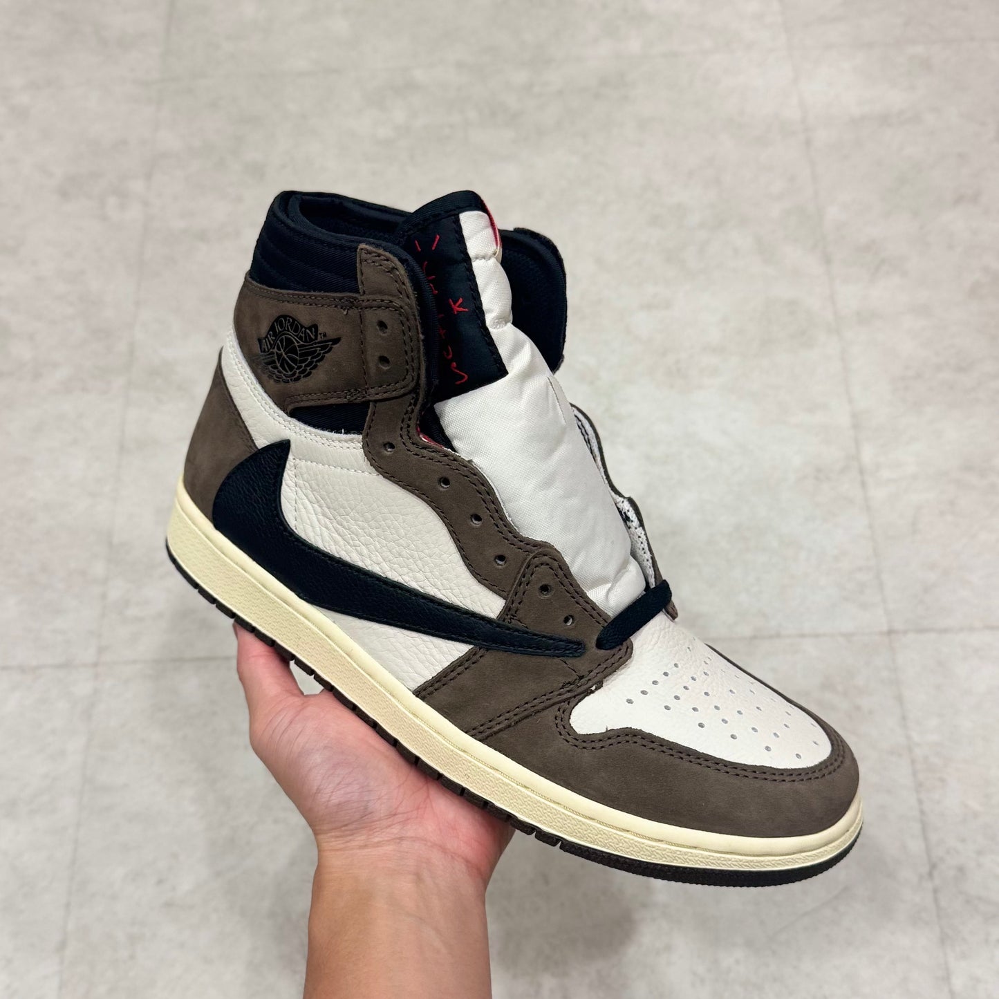 CD4487-100 Nike Air Jordan 1 Travis Scott Dark Mocha