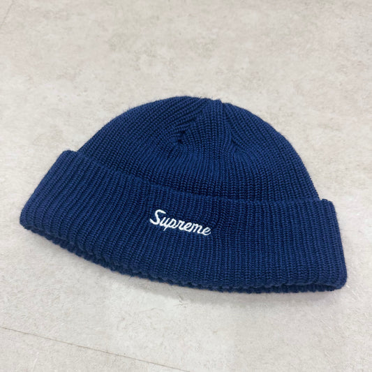 Supreme Loose Gauge Beanie Navy
