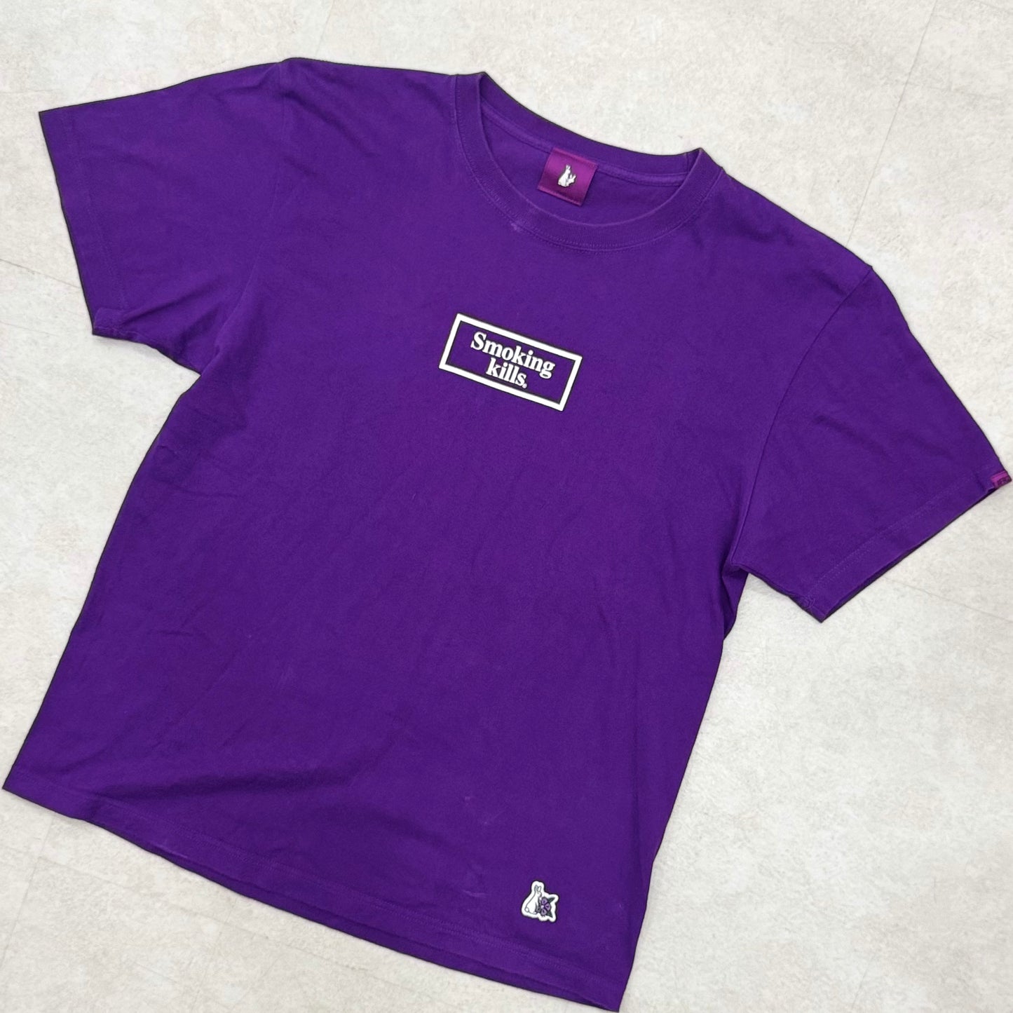 FR2 Smoking Kills Box Logo Tee Purple